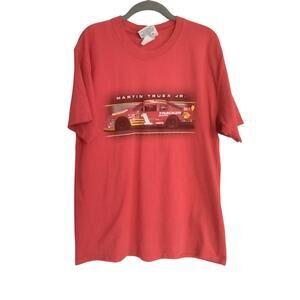 Vintage Martin Truex Jr Sz M Nascar Bass Pro Shop Red Short Sleeve Tee Chase